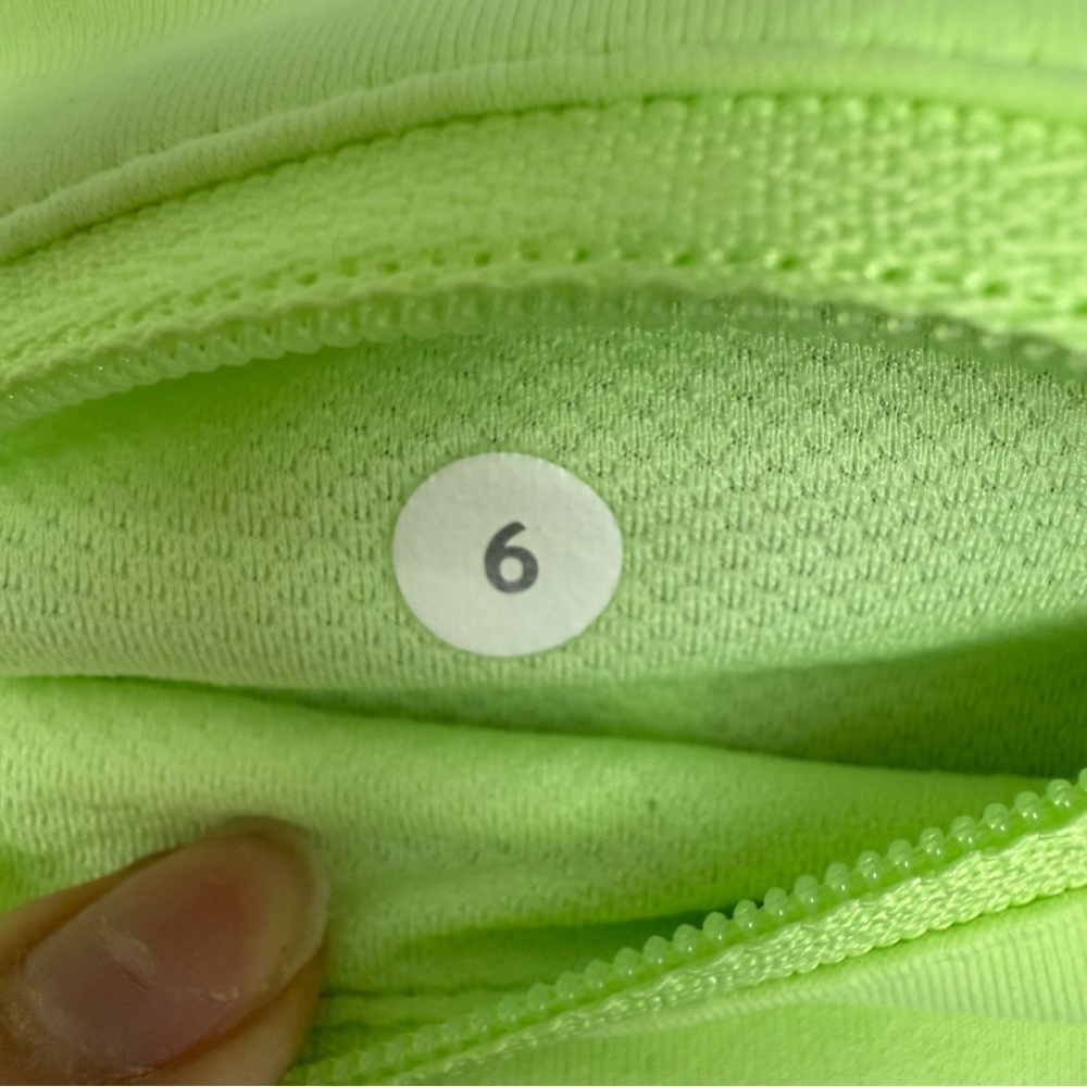 Lululemon Women's Pacesetter Lime Green & Grey Active Skirt size 6 - Picture 6 of 6